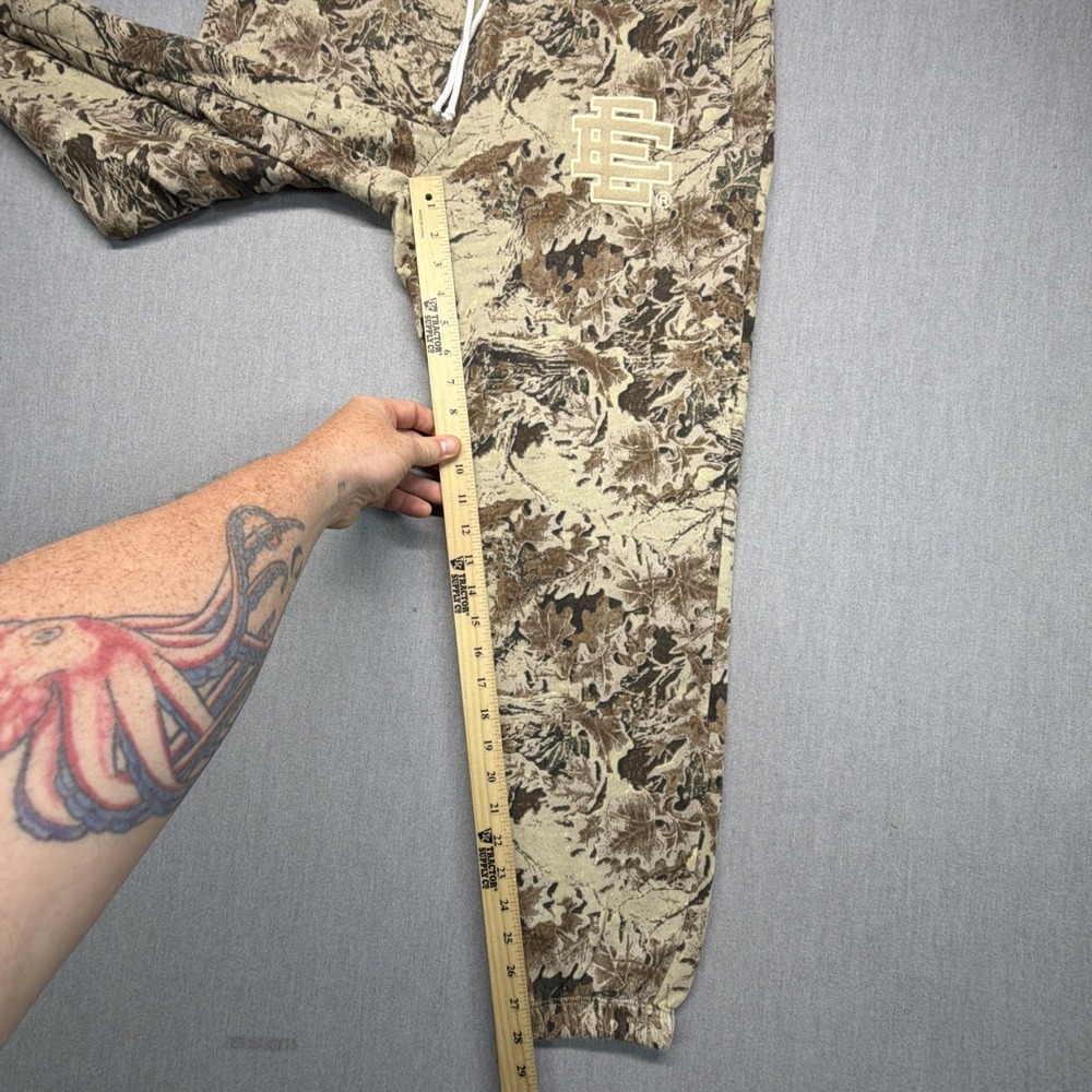 Eric Emanuel Camo‎ Sweat Pants With Embroidered Logo Size Medium - Picture 6 of 8